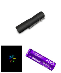 NLIGHTD L2 300lm 700m LEP Flashlight Battery Glow Tubes Bundle