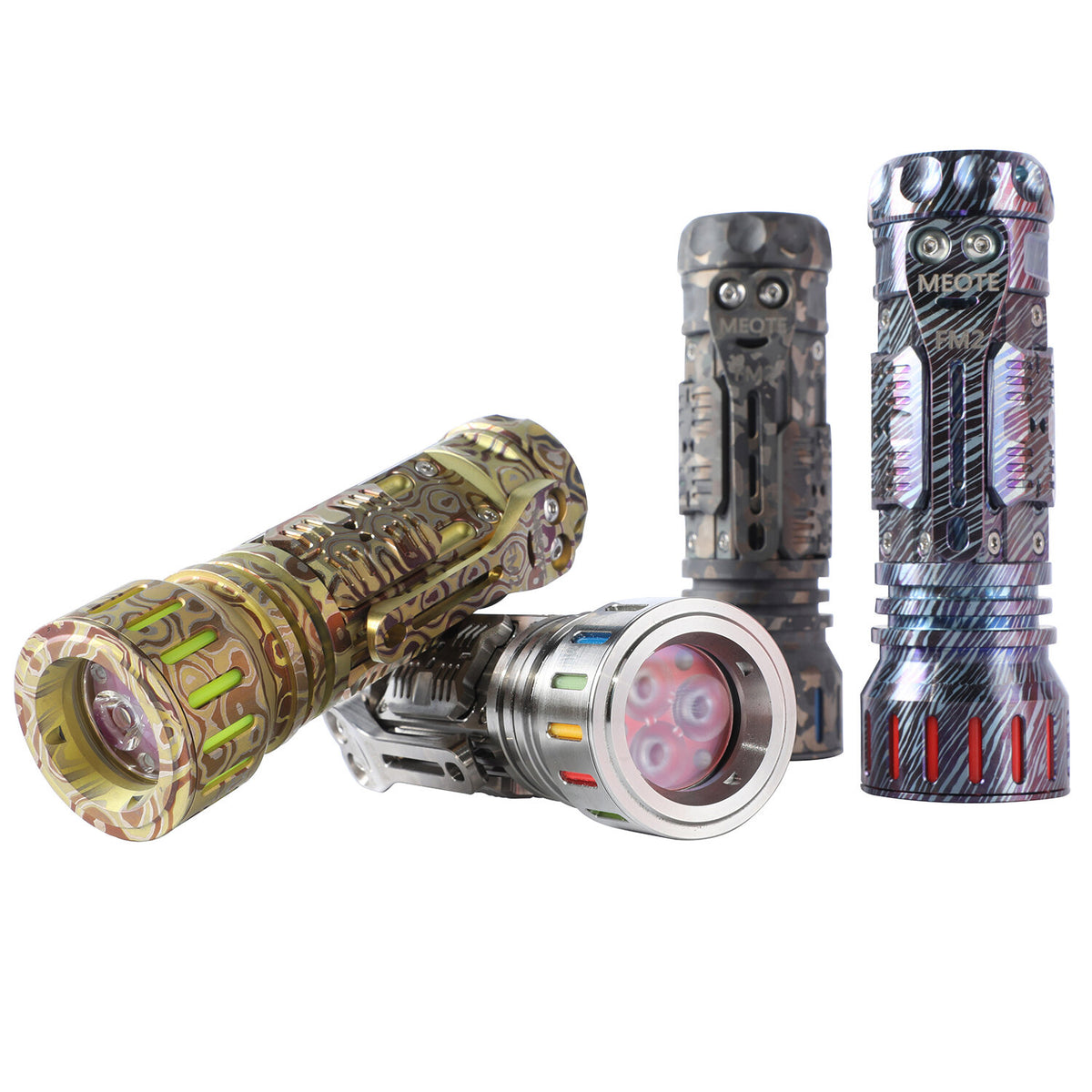 MEOTE FM2 SFS80 2360lm 225m Titanium Flashlight EDC Collections