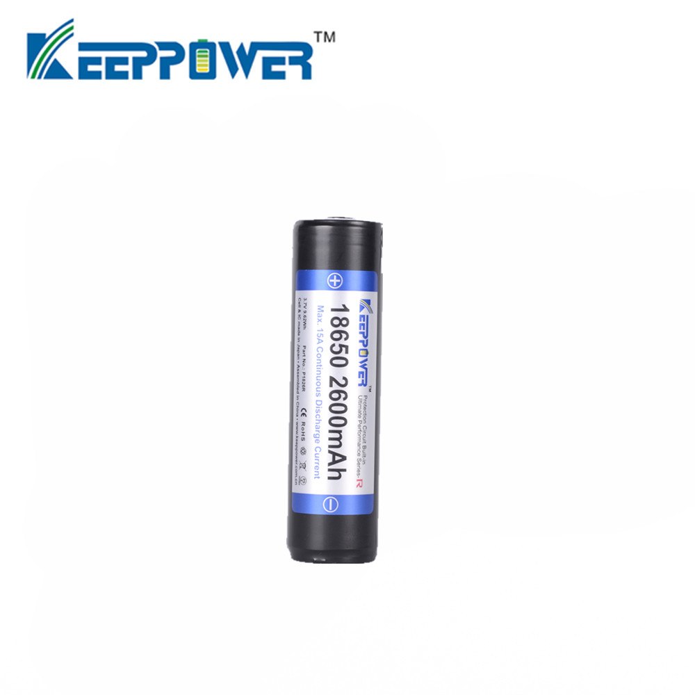 18650 KeepPower 3500mAh Protected Button Top Battery(2)