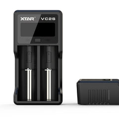 XTAR VC2S 2 Slots LCD Screen USB Charger 18650/21700